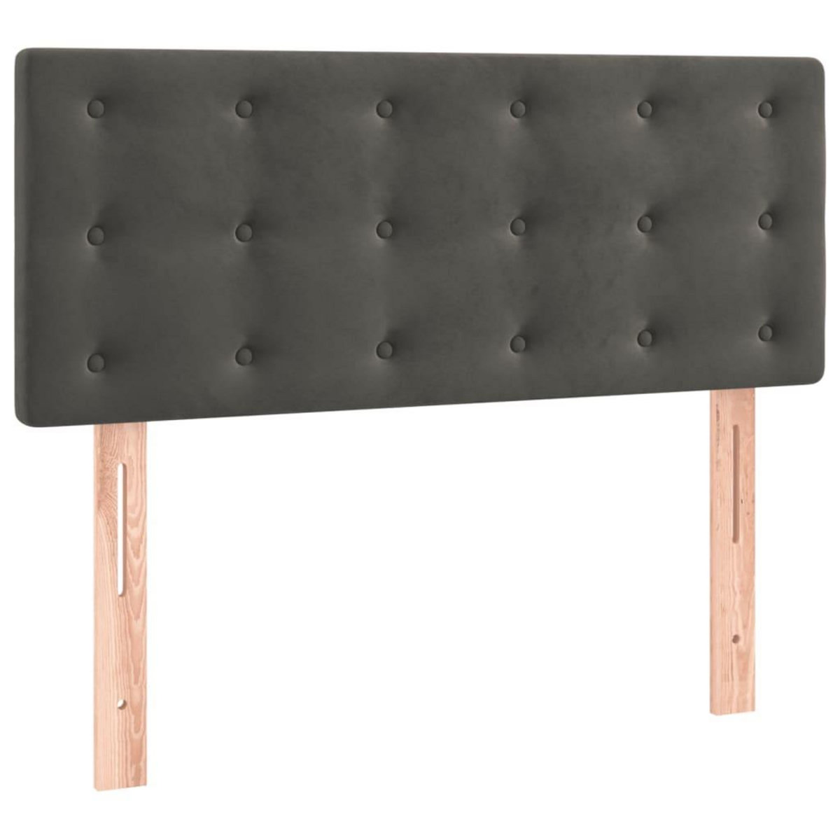 VIDAXL Tete de lit Gris fonce 90x5x78/88 cm Velours