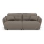 Voir la diapositive 5 : LISA DESIGN Thais - canapé droit 4 places avec double méridienne assise profonde en tissu texturé