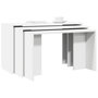 Voir la diapositive 1 : VIDAXL Tables gigognes 3 pcs blanc bois d'ingenierie