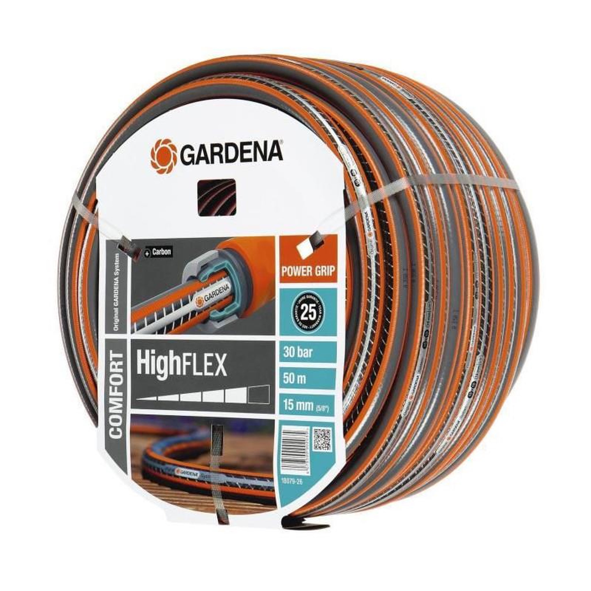 Voir la diapositive 4 : Gardena GARDENA Tuyau darrosage Comfort HighFlex - Longueur 50m - O15mm - Anti noeud et indeformable - Garantie 20 ans 18079-26