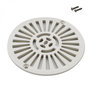 Voir la diapositive 1 : Astral Grille bonde de fond ronde avec vis pour piscine liner - Diam 17,7 cm - Blanc