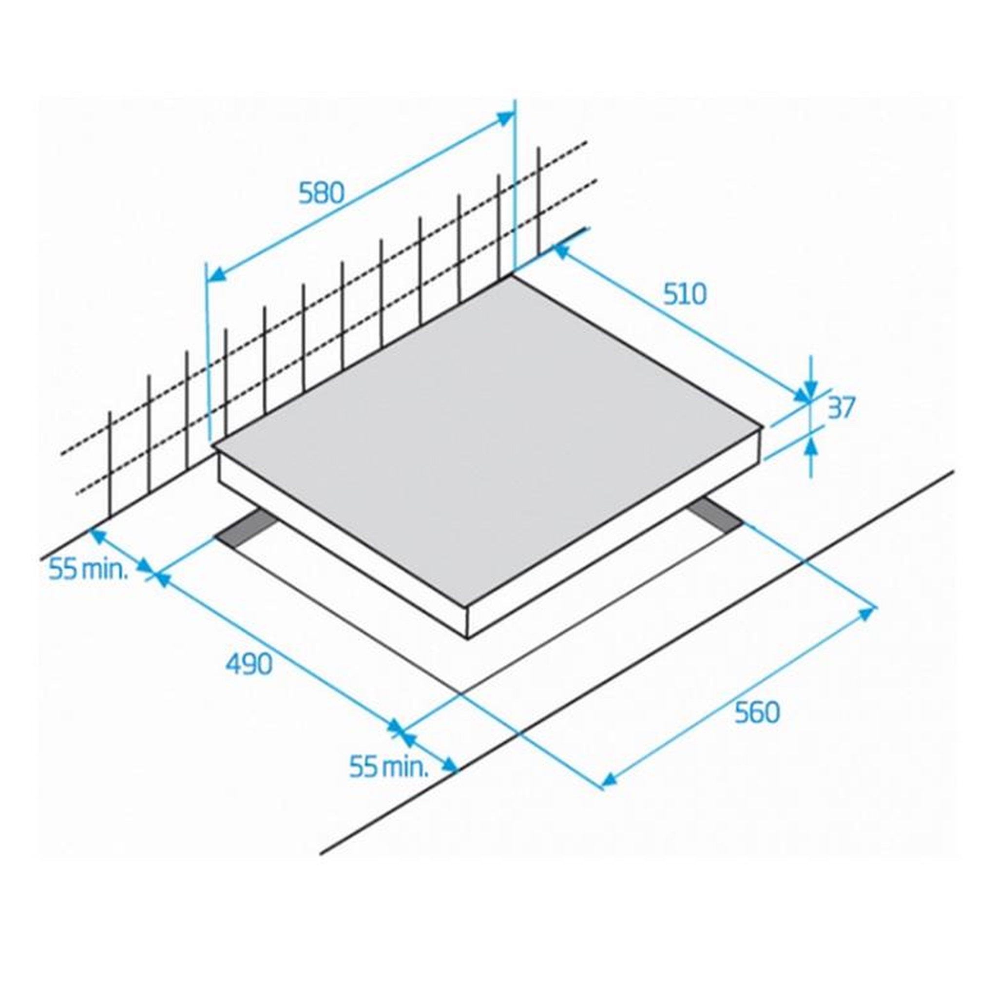 Voir la diapositive 3 : Beko Table de cuisson vitrocéramique 60cm 3 feux 5700w noir - hic63402t