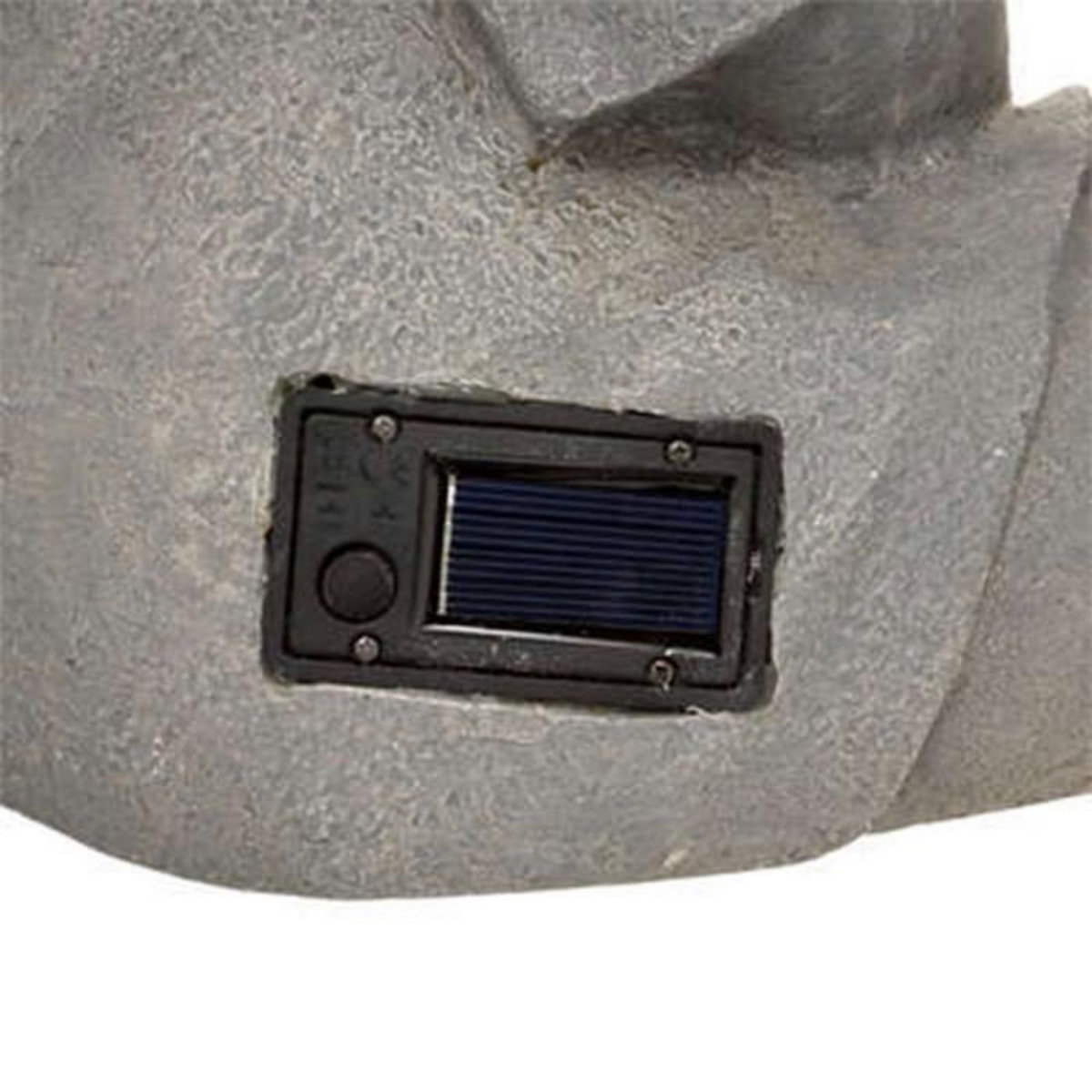 Paris Prix Lampe Solaire d'Extérieur  Bouddha  43cm Gris