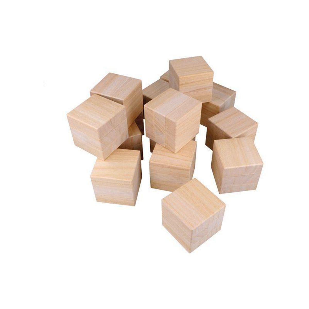 Artemio Plateau avec 16 cubes en bois - 26,5 x 26,5 x 6,5 cm