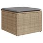 Voir la diapositive 4 : VIDAXL Salon de jardin avec coussins 5pcs melange beige resine tressee