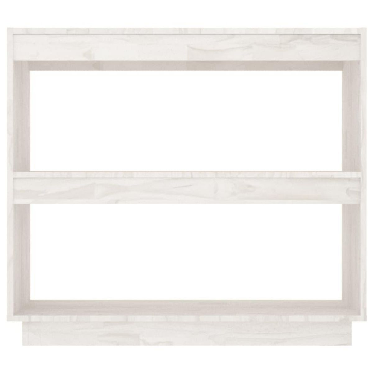 VIDAXL Bibliotheque Blanc 80x35x71 cm Bois de pin massif