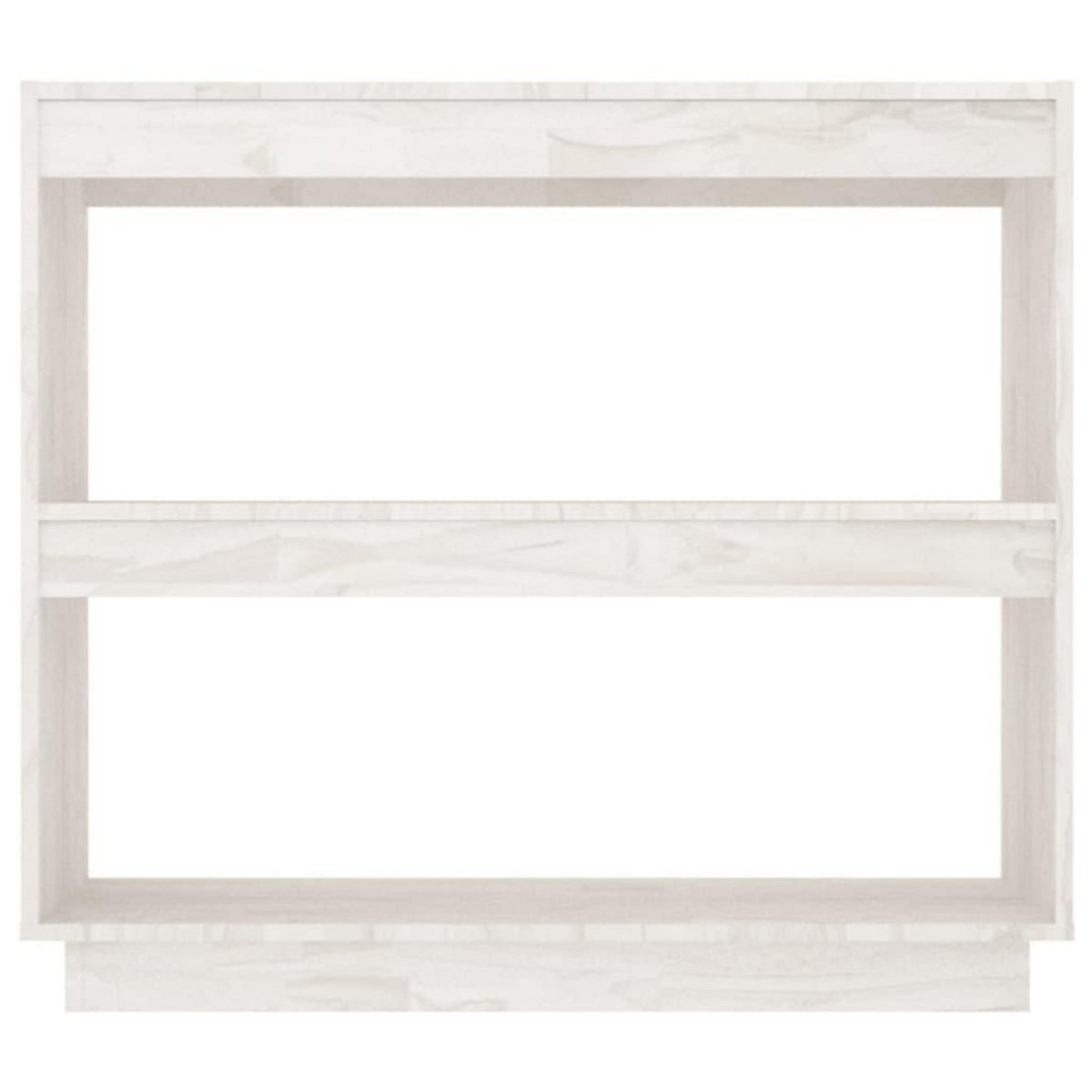 VIDAXL Bibliotheque Blanc 80x35x71 cm Bois de pin massif