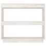 Voir la diapositive 5 : VIDAXL Bibliotheque Blanc 80x35x71 cm Bois de pin massif