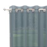 SOLEIL D'OCRE Voilage à oeillets ALIX, par Soleil d'ocre. Coloris disponibles : Rouge, Gris, Jaune, Noir, Marron, Vert, Bleu, Blanc