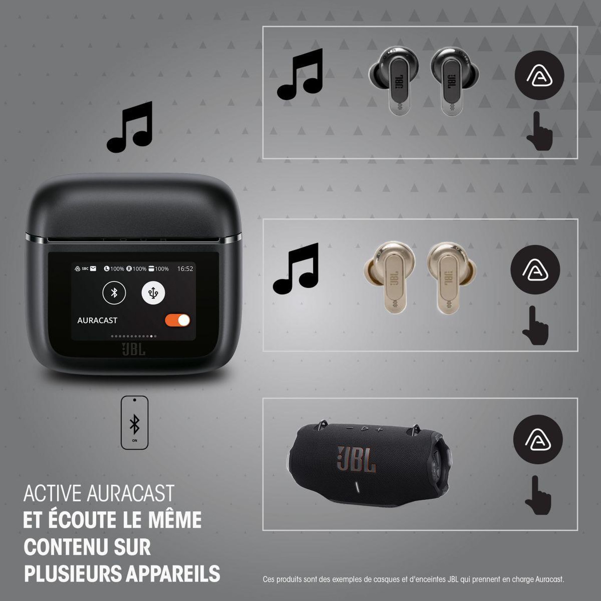 Voir la diapositive 4 : JBL Ecouteurs Tour Pro 3 Noir