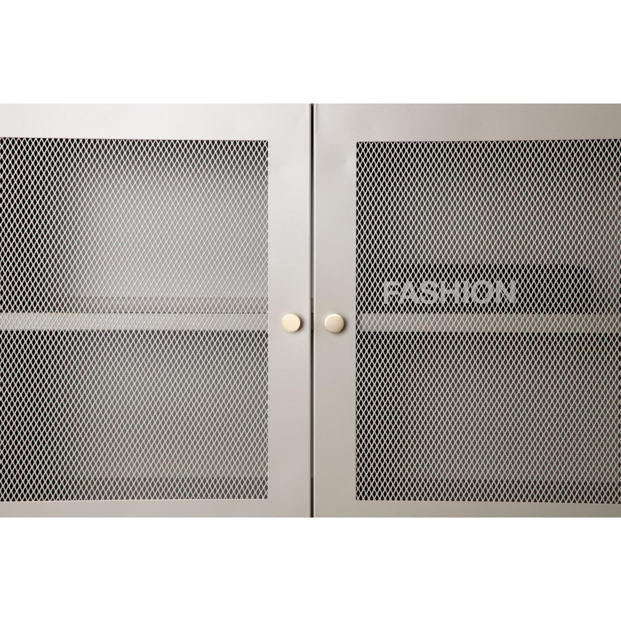 Voir la diapositive 6 : Paris Prix Bahut 3 portes en métal  malla  120cm beige