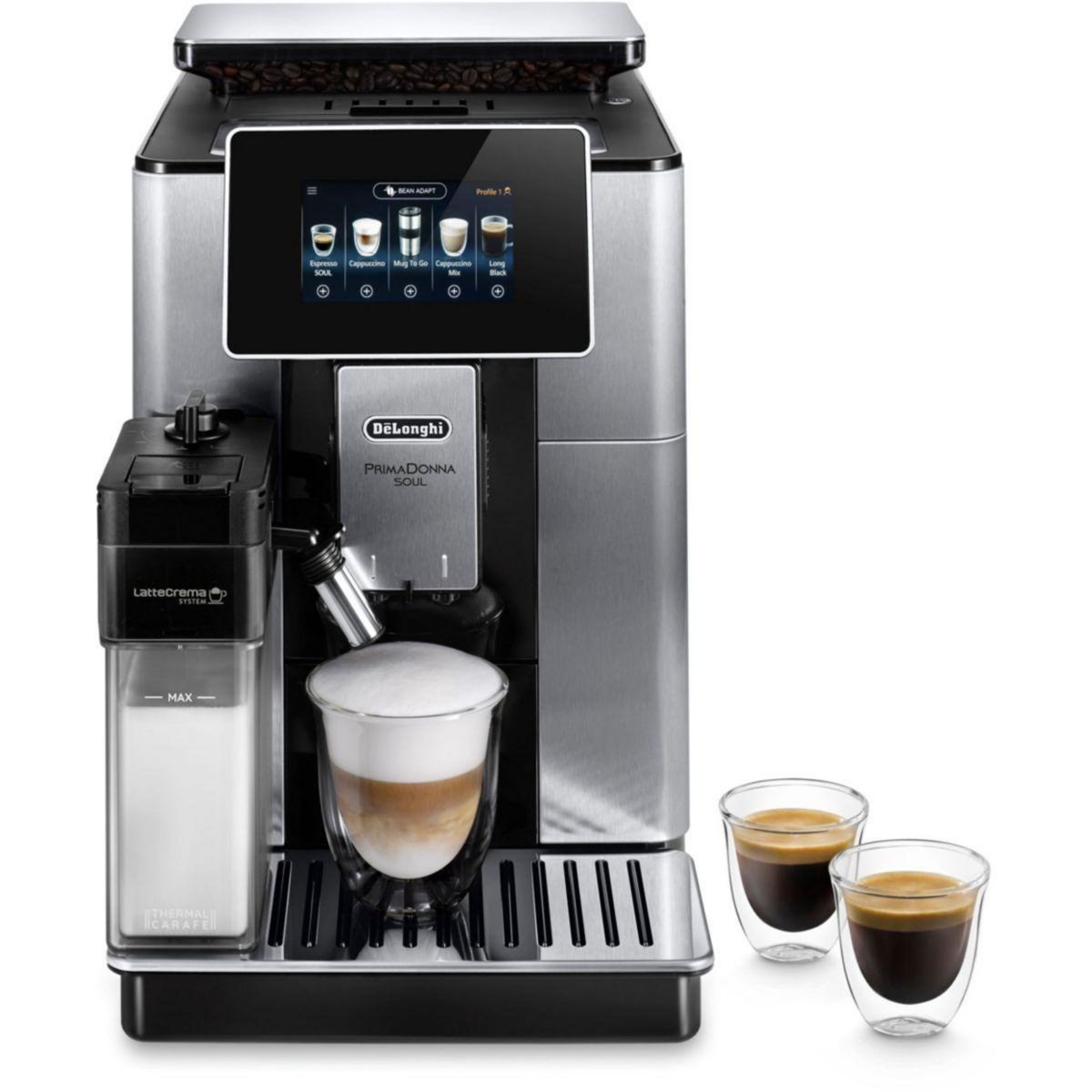 DELONGHI Expresso Broyeur Primadonna Soul ECAM610.75.MB noir