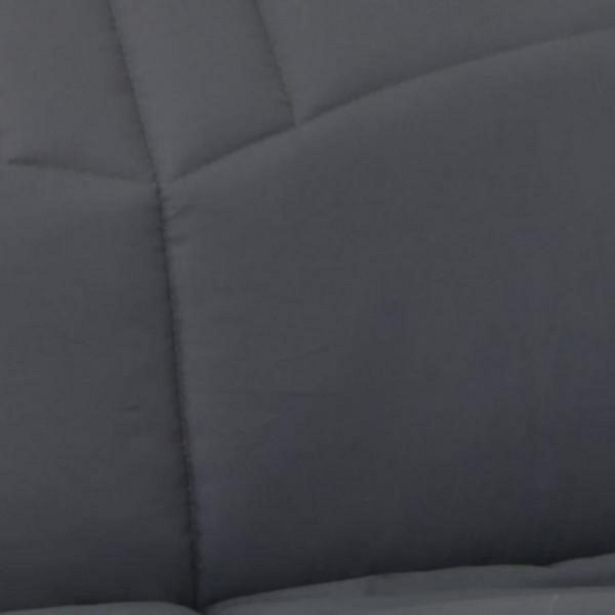 MARKET24 Banquette BZ - Gris anthracite - 100% coton - DREAM