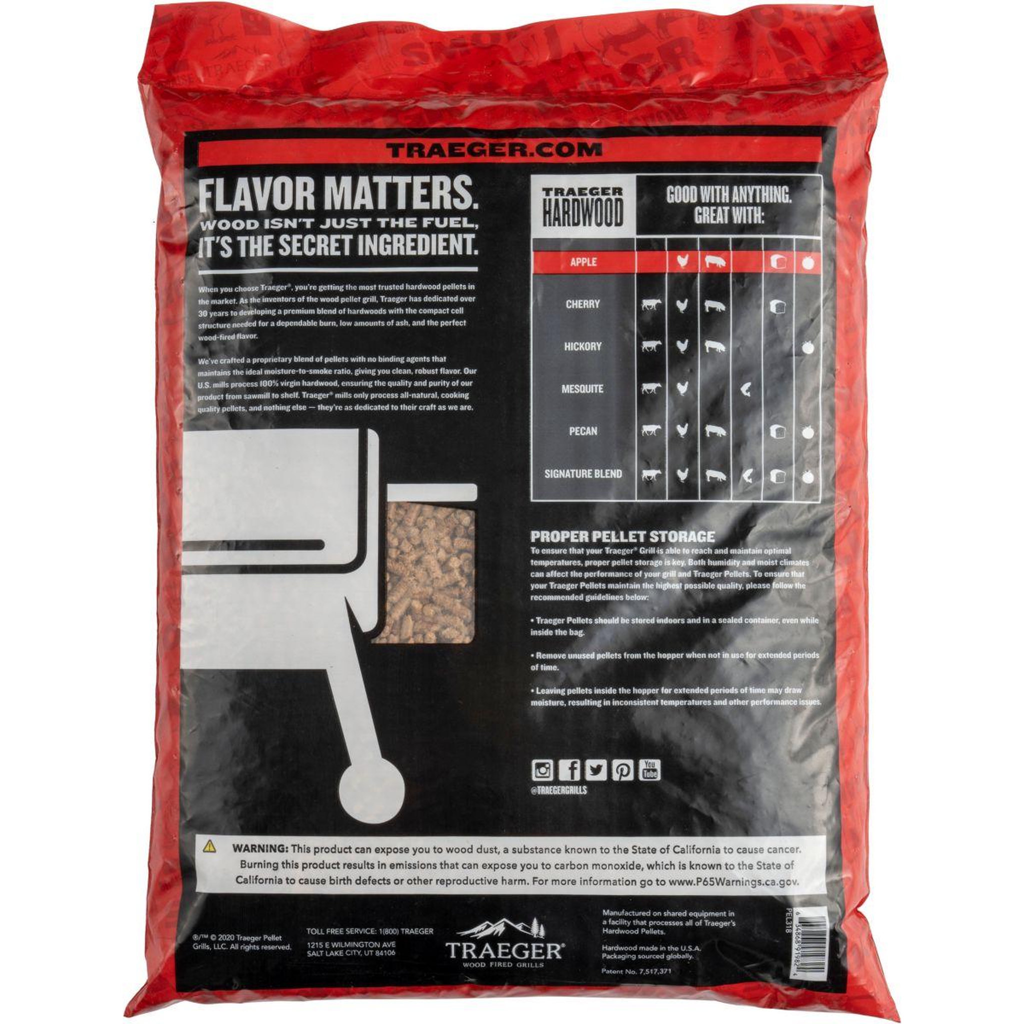 Voir la diapositive 3 : TRAEGER Pellets Apple - sac de 9 kg