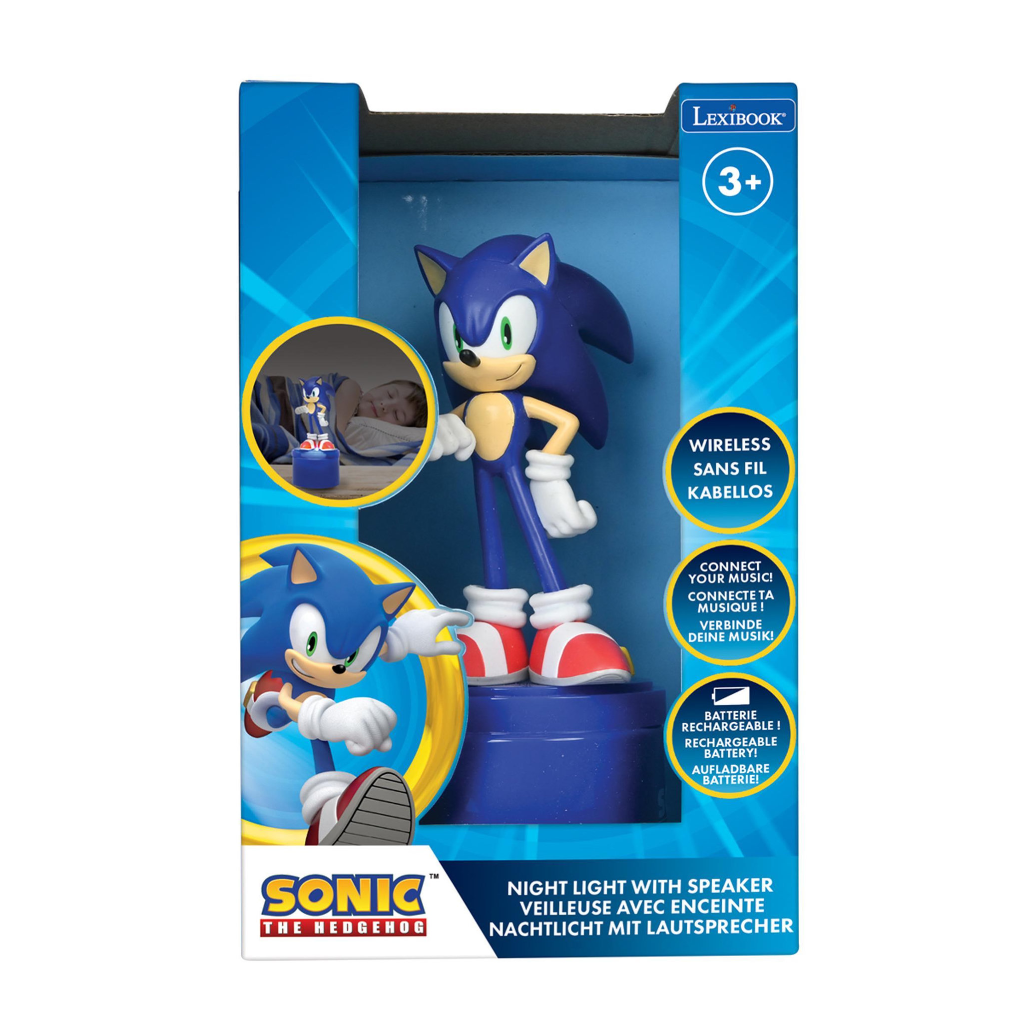 Voir la diapositive 3 : Lexibook Enceinte Bluetooth veilleuse Sonic