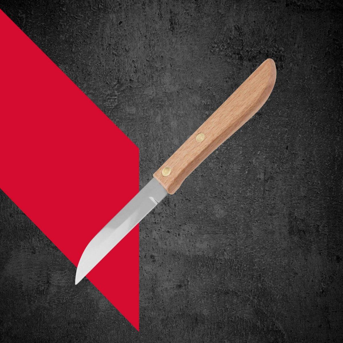 NIROSTA Couteau d'office manche en bois lame de 7,5 cm Nirosta Country