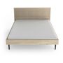 Voir la diapositive 2 : Lit double 160cm avec tête de lit décor effet cannage HANOÏ