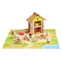 Voir la diapositive 2 : JeuJura Ferme en Bois 95 Pièces - Jeu de Construction Éducatif pour Enfants