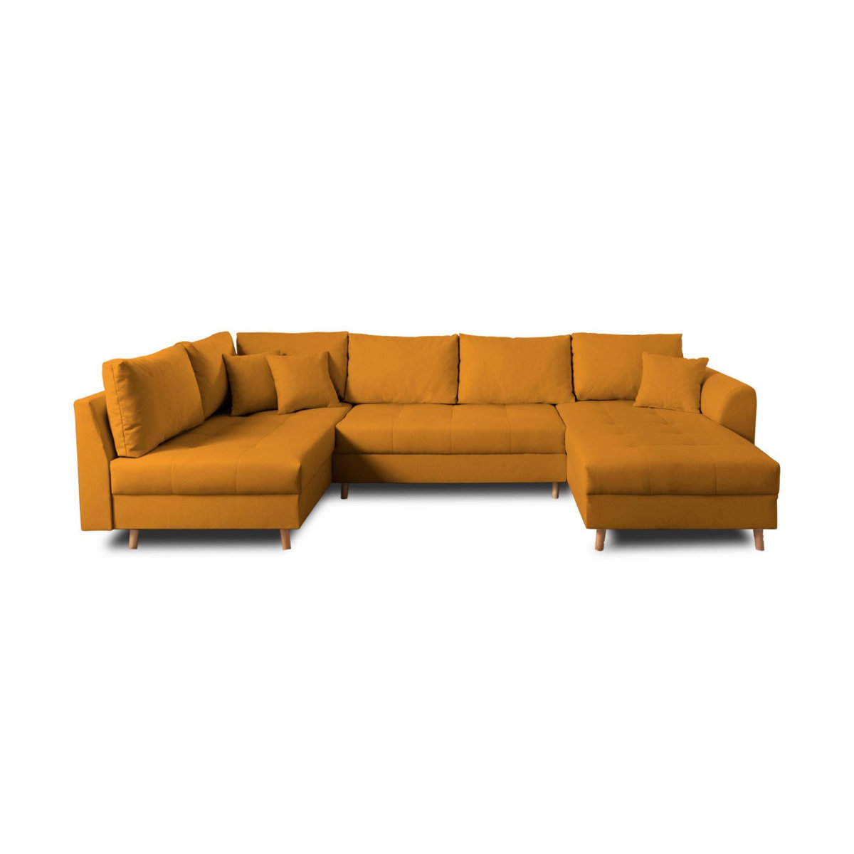 LISA DESIGN Rune - canapé panoramique - 7 places - style scandinave - gauche