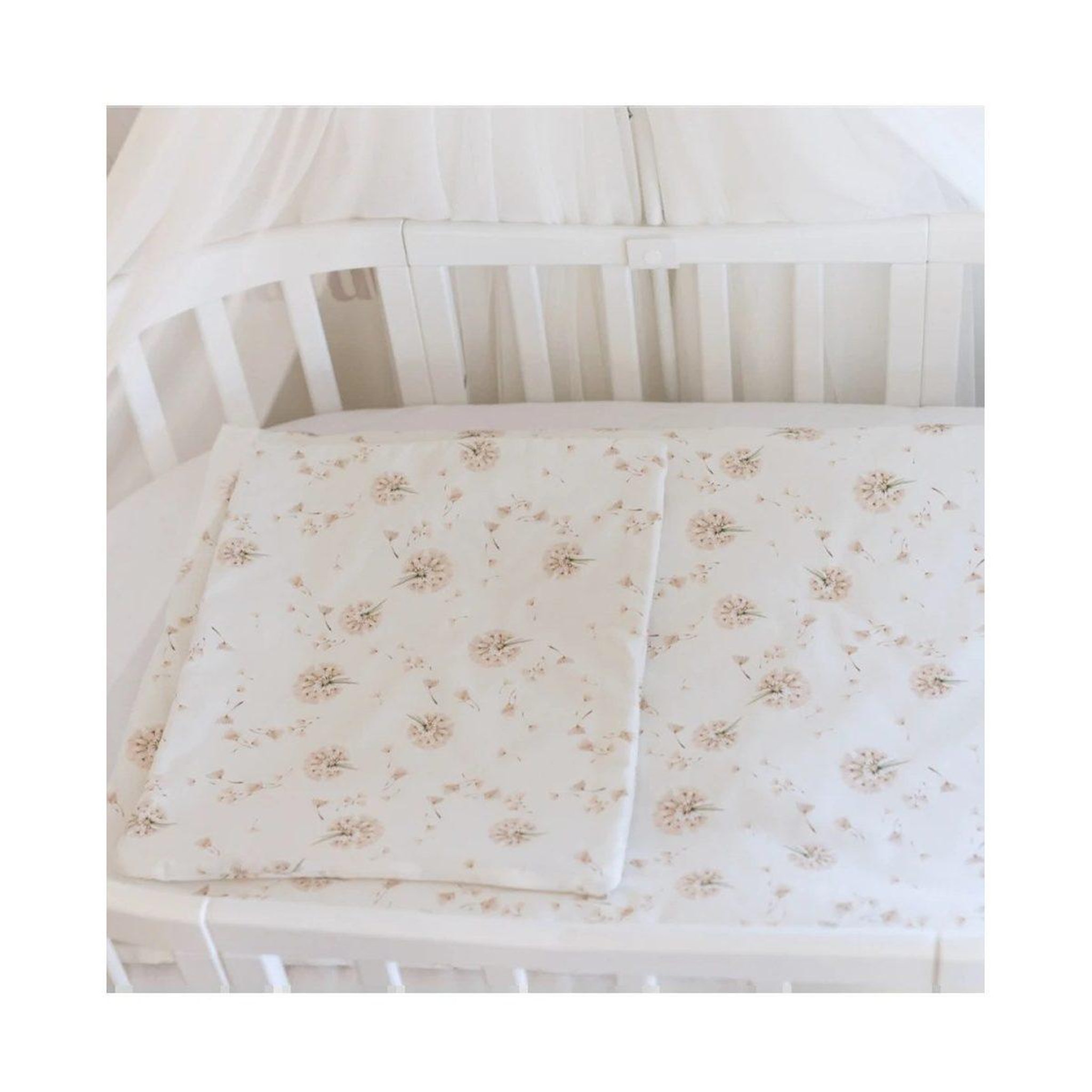 Voir la diapositive 4 : WALDIN Parure de lit bébé couette et oreiller 120 × 90 cm - taille L - pissenlits