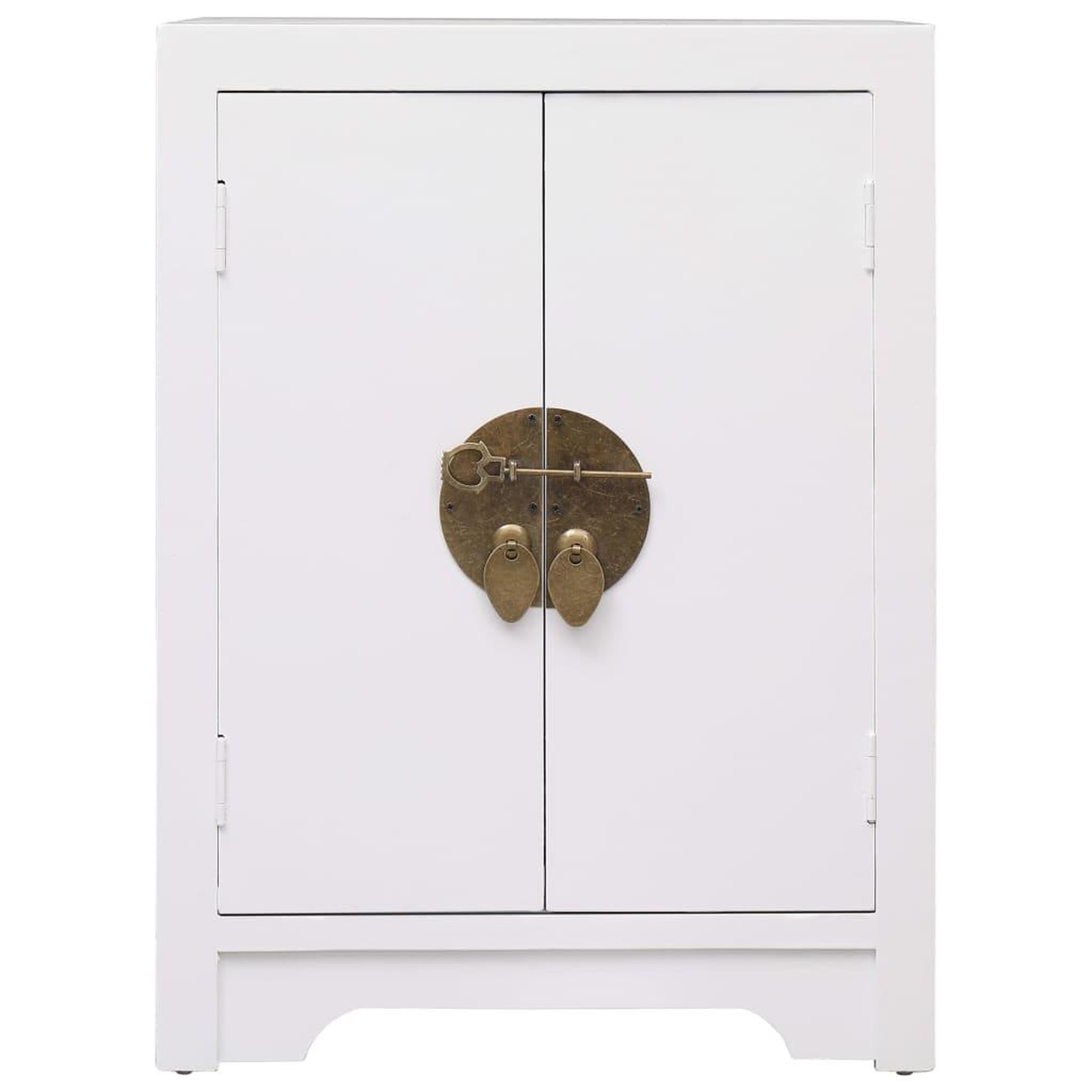 Voir la diapositive 2 : VIDAXL Table de chevet Blanc 38 x 28 x 52 cm Bois de Paulownia