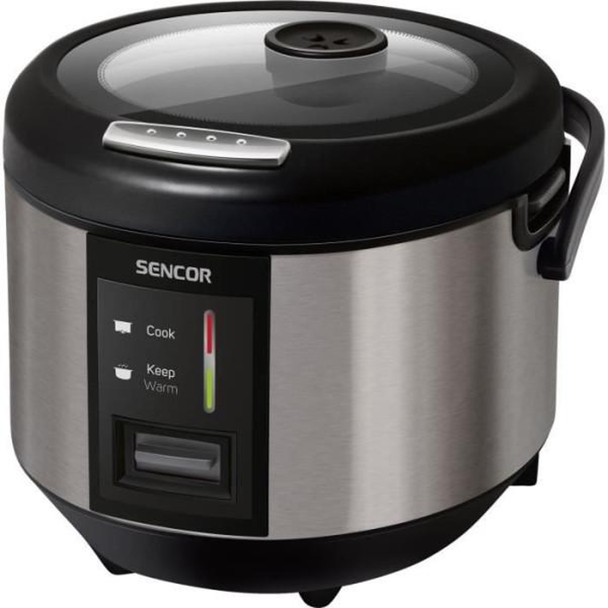 MARKET24 Cuiseur de Riz Electrique  - SENCOR - SRM 1890SS - 700-830 W - 1,8 L - Argent