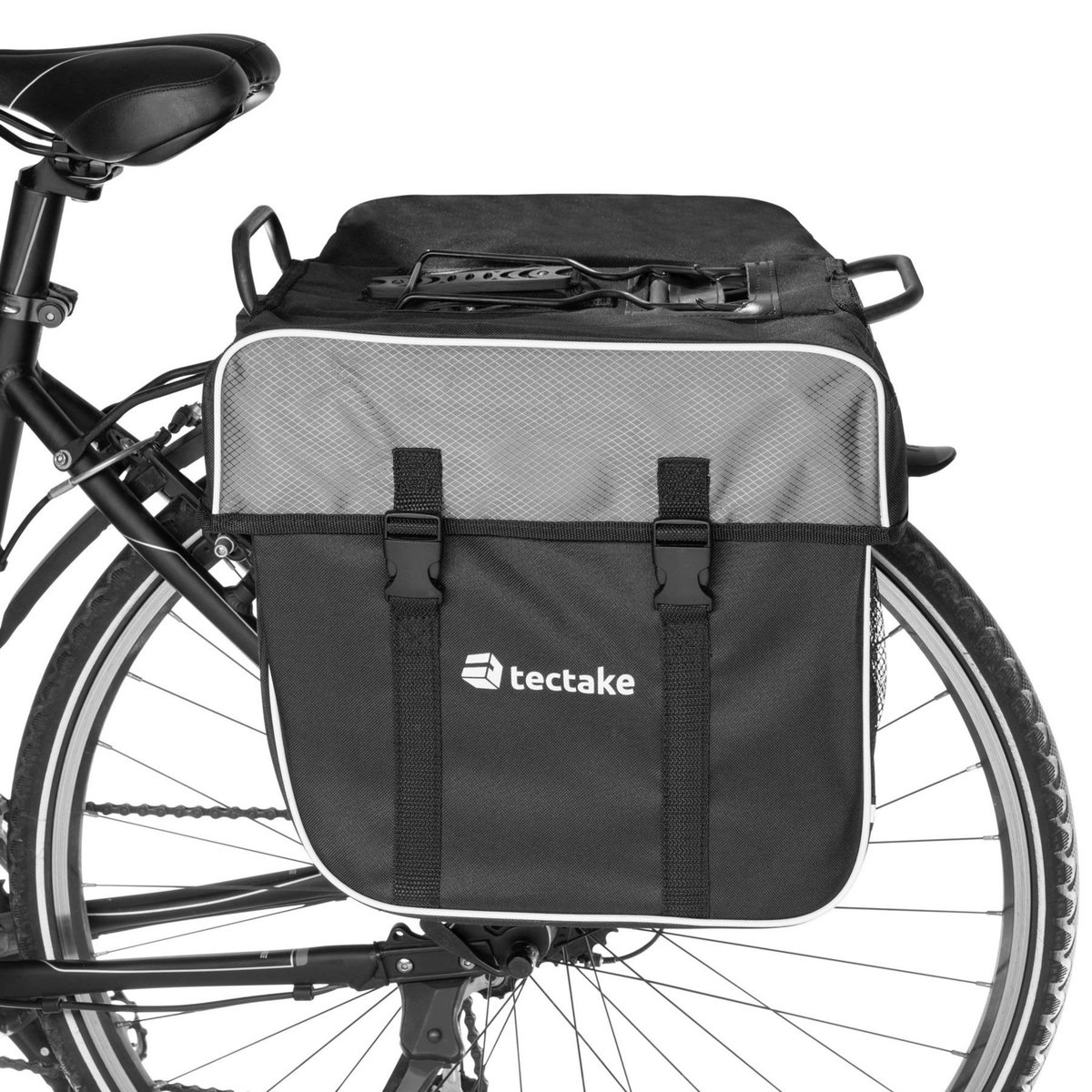 tectake Sacoche de vélo 35 litres pour porte bagages arrière