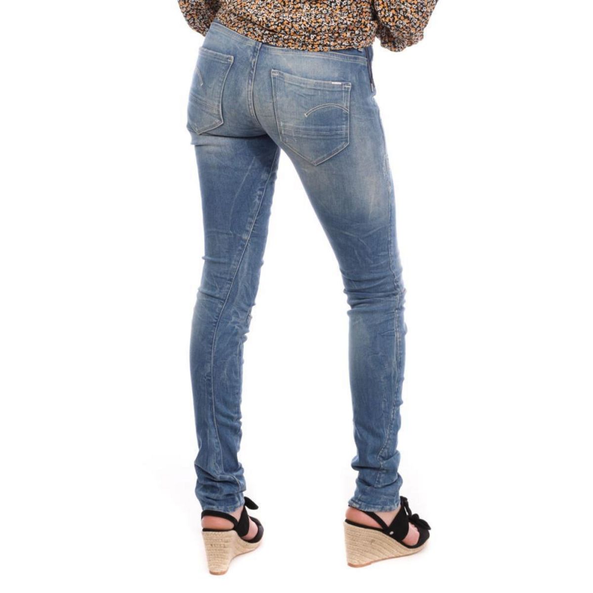 G-Star Raw Jean Slim  Effet usé Femme G-Star Arc 3D - W23