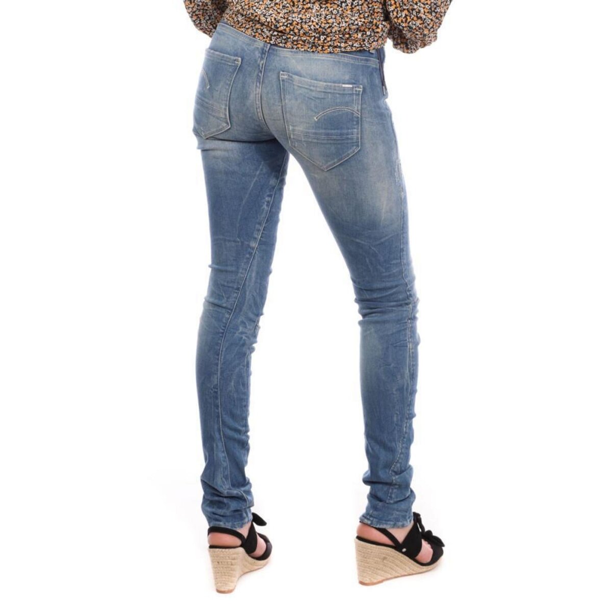 G-Star Raw Jean Slim  Effet usé Femme G-Star Arc 3D - W23