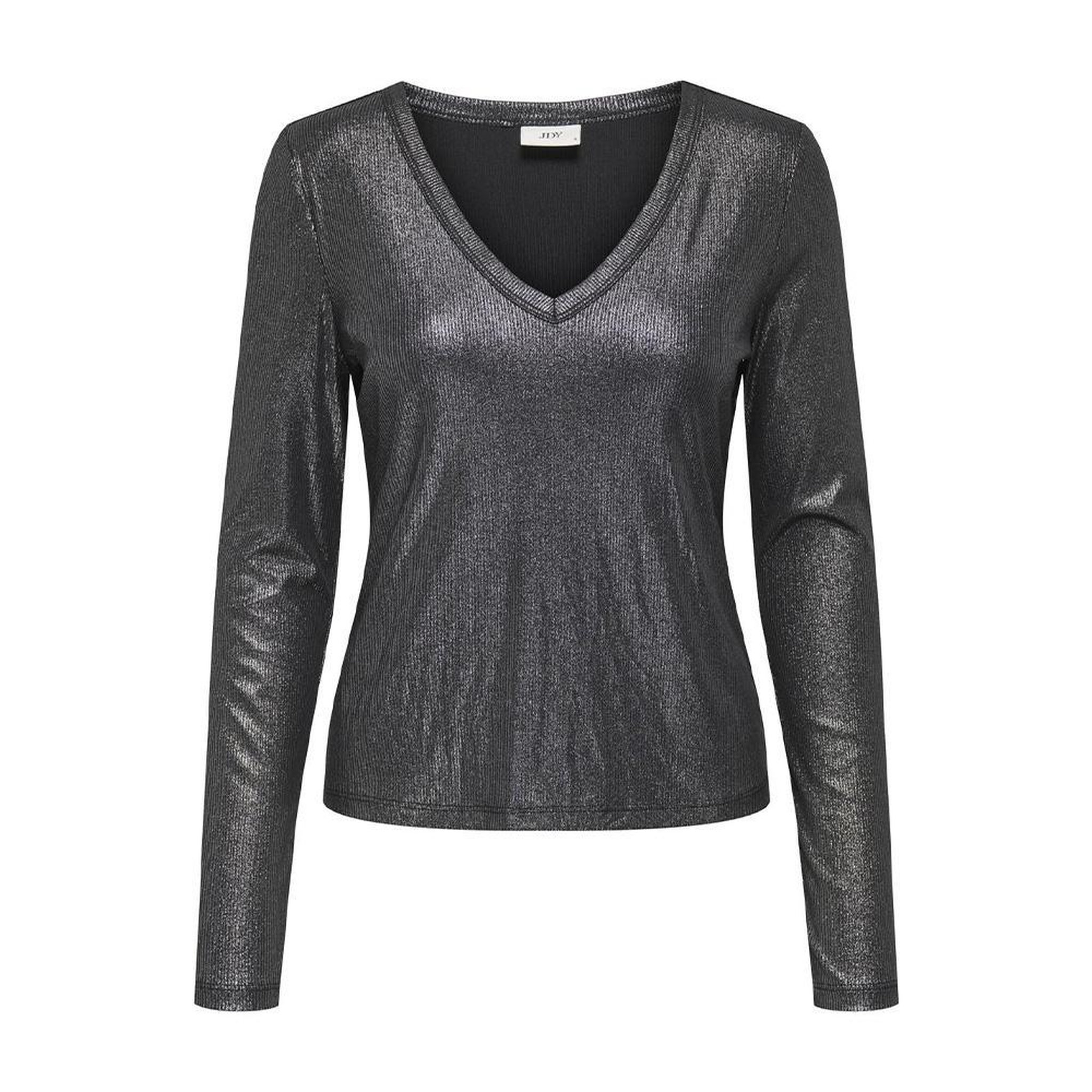 JACQUELINE DE YONG T-Shirt Manches Longues Noir Femme JDY Sofia. Coloris disponibles : Noir