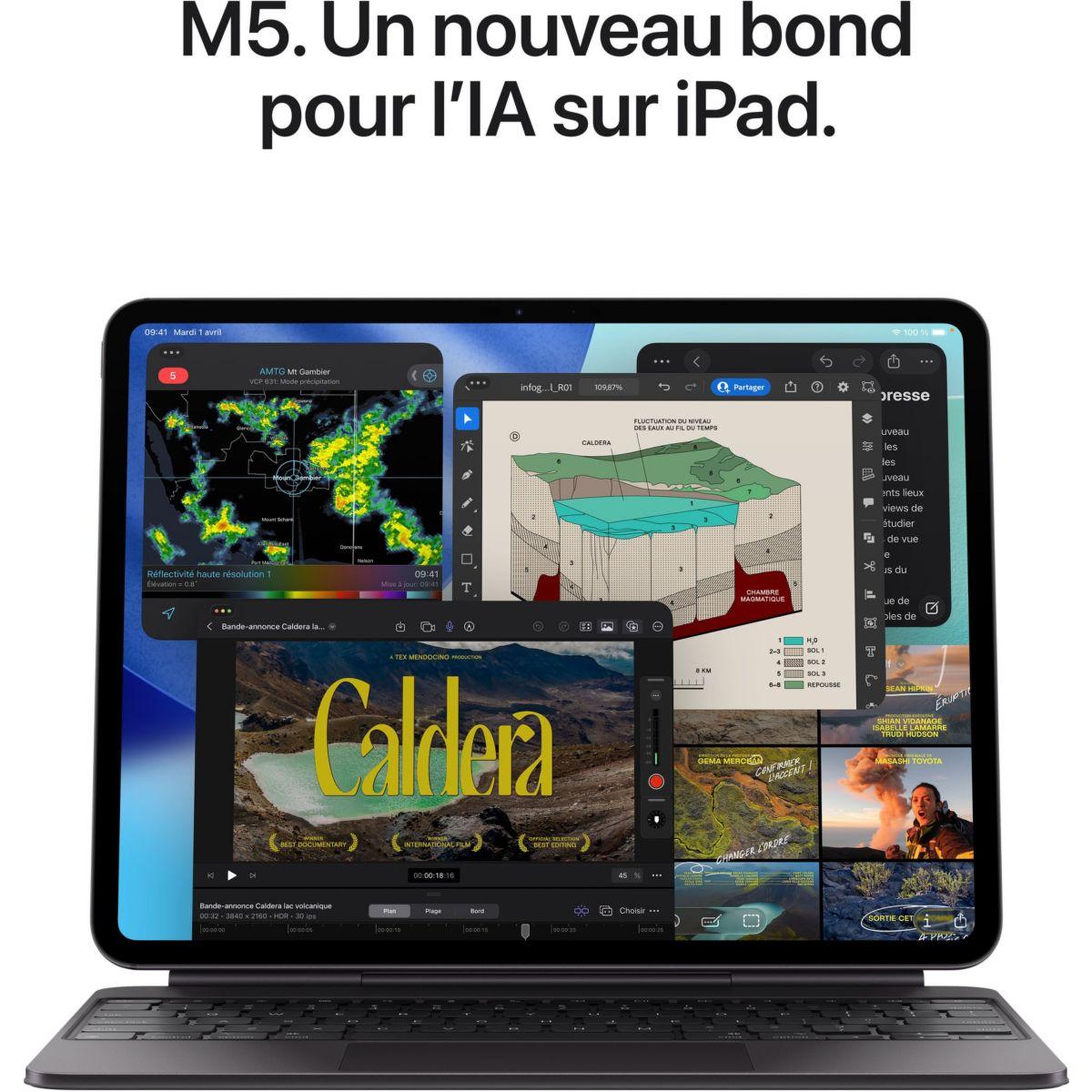 Voir la diapositive 4 : APPLE Tablette apple pro 13 m5 2to argent nano cellular