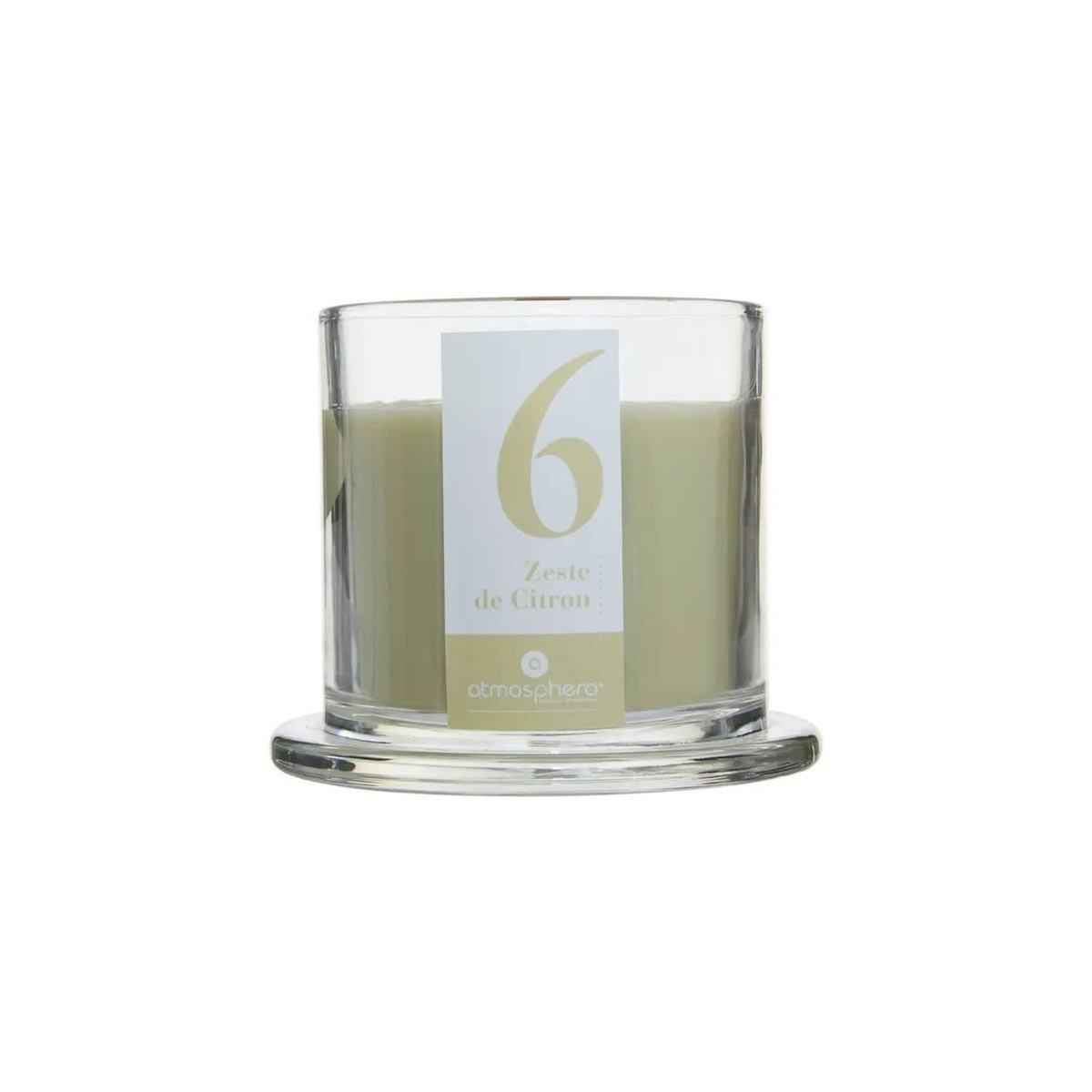 ATMOSPHERA Bougie Parfumée en Verre  Numia  240g Zeste de Citron