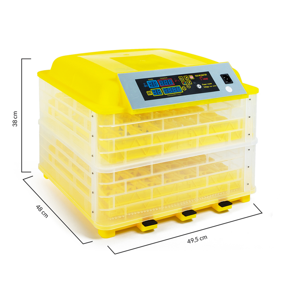 ID MARKET Couveuse automatique 112 oeufs incubateur autonome intelligent