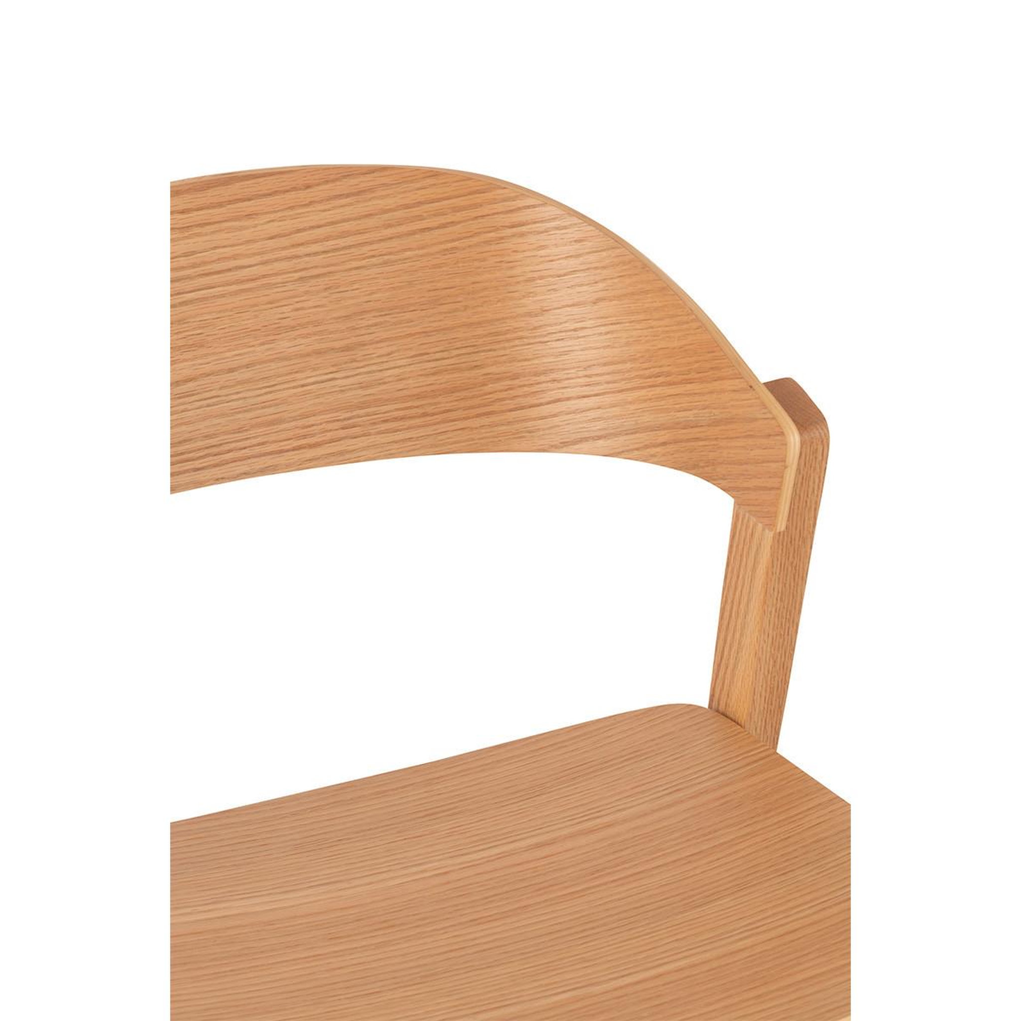 Voir la diapositive 5 : J-LINE Chaise en bois  laga  75cm naturel