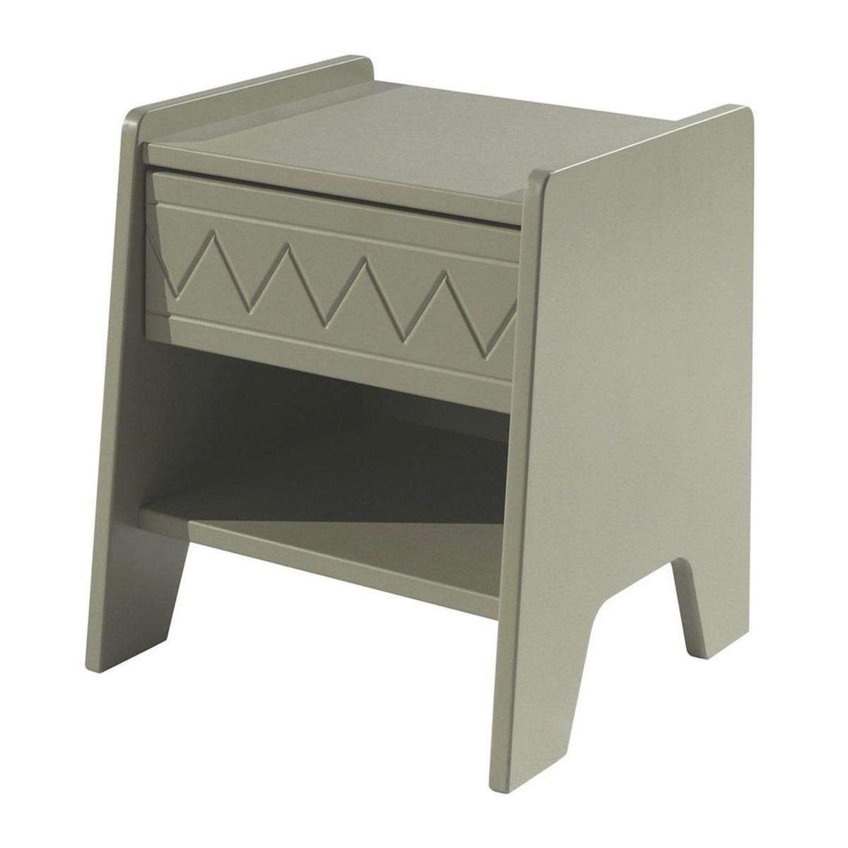 Paris Prix Table de Chevet Enfant  Wynnie  45cm Vert Olive