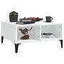 Voir la diapositive 5 : VIDAXL Table basse blanc brillant 60x60x30 cm bois d'ingenierie
