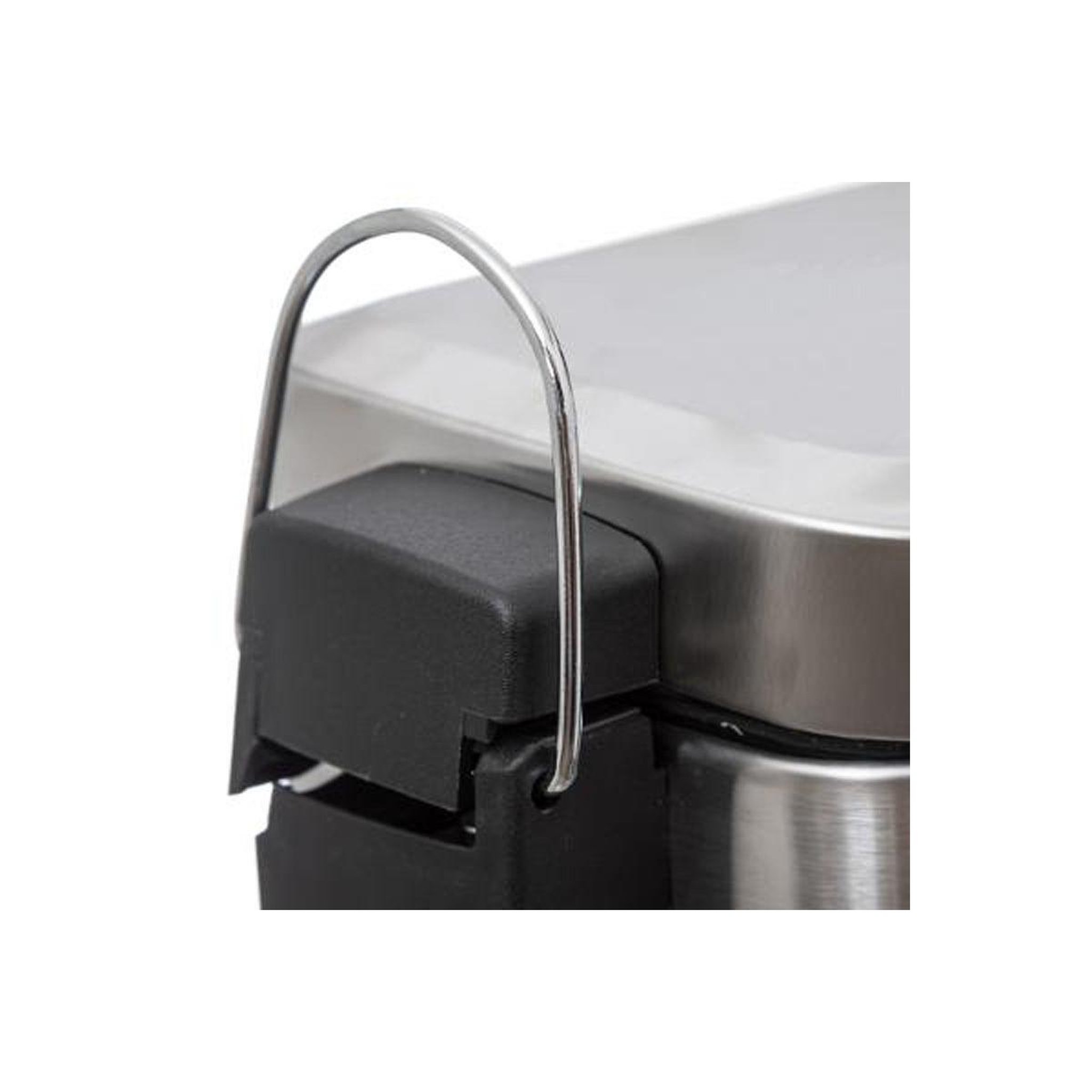 Voir la diapositive 3 : FIVE Poubelle de salle de bain inox  rectangle  5l argent