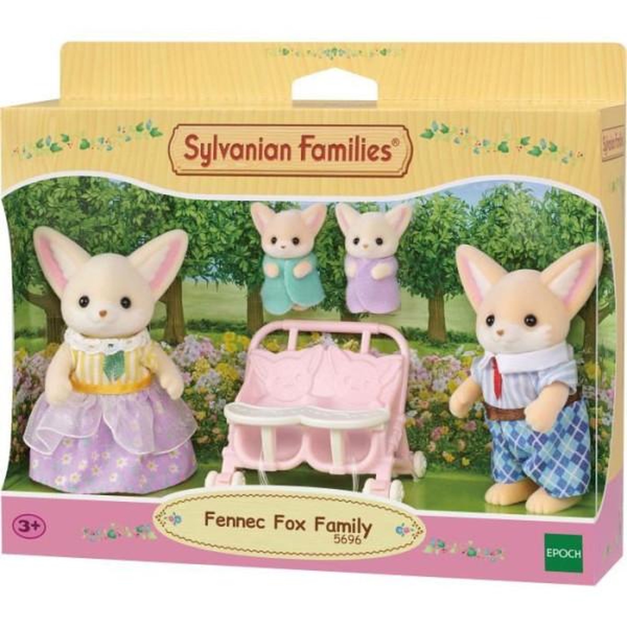 Sylvanian Families Poupée - SYLVANIAN FAMILIES - Famille Fennec - Multicolore - Articulée et habillée avec soin