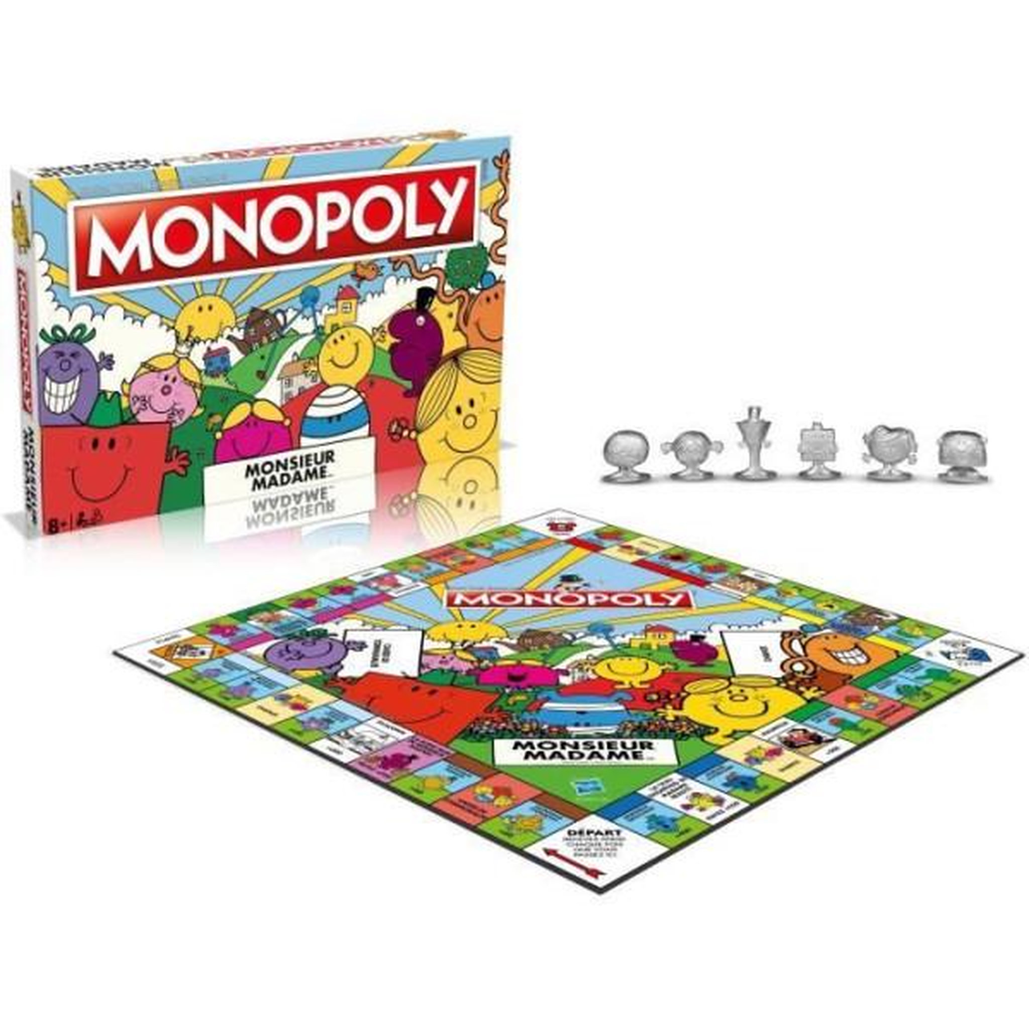 Voir la diapositive 2 : Winning Moves Jeu classique Winning Moves Monopoly Monsieur Madame