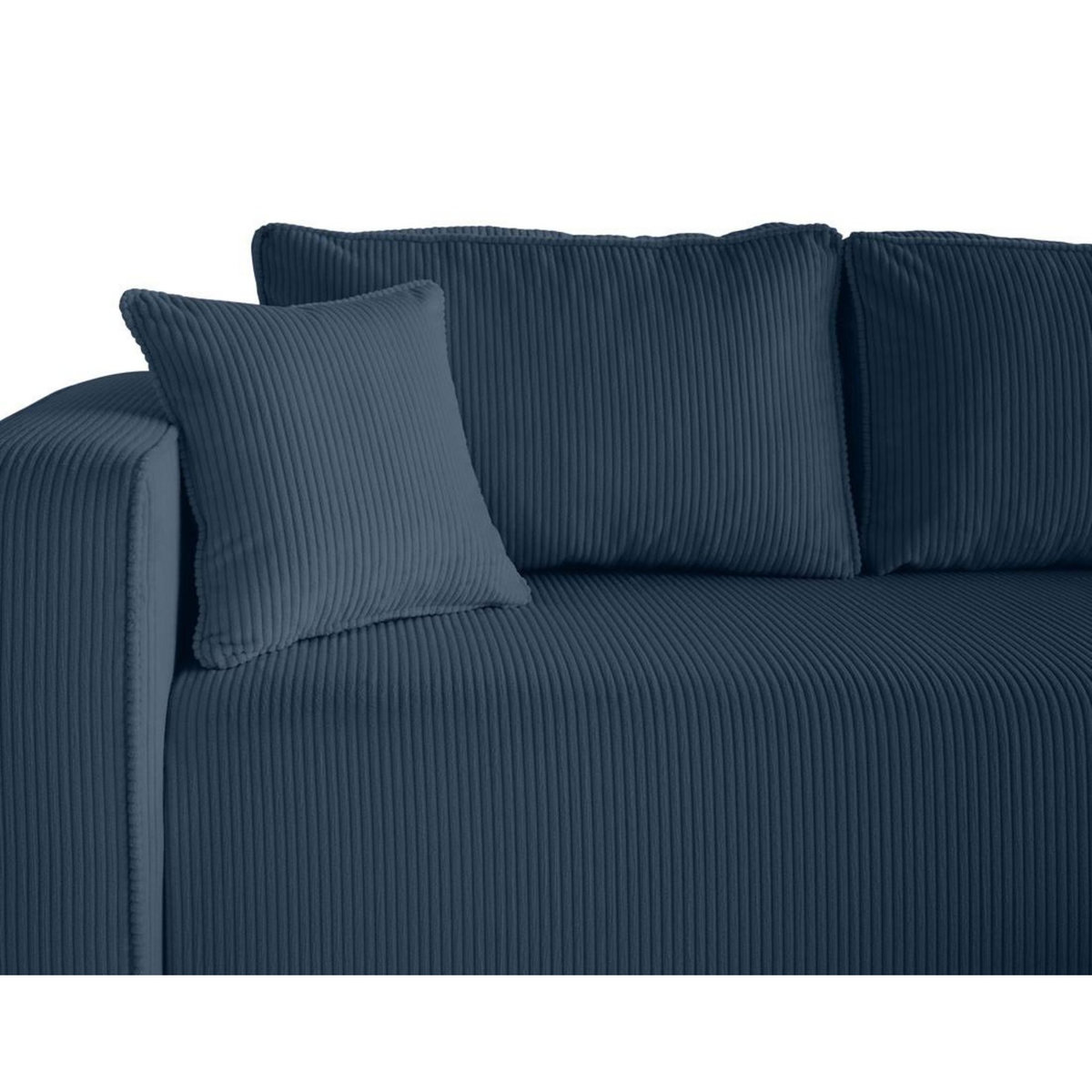 BEST MOBILIER Topaze - canapé d'angle déhoussable réversible 4 places en velours côtelé