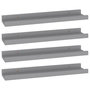 Voir la diapositive 2 : VIDAXL Etageres murales 4 pcs Gris 40x9x3 cm