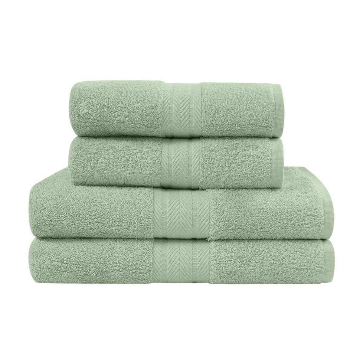 Sensei Maison Ensemble de bain 4 pièces (2 draps de bain + 2 serviettes de toilette) LUXURY
