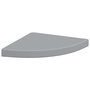 Voir la diapositive 1 : VIDAXL Etagere d'angle flottante gris 35x35x3,8 cm MDF