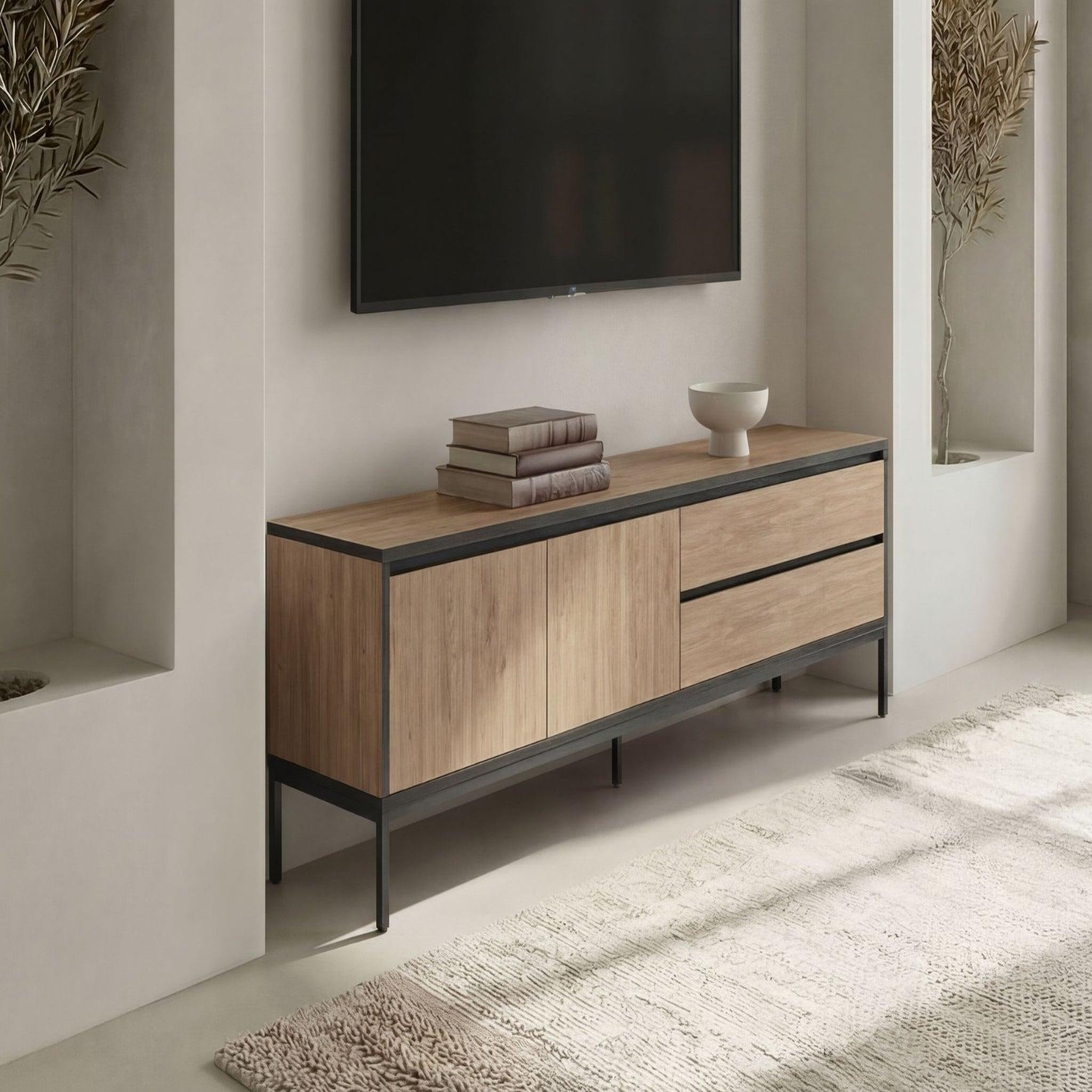Voir la diapositive 3 : CASANOVA PARIS Vana - meuble tv 180cm en mélamine