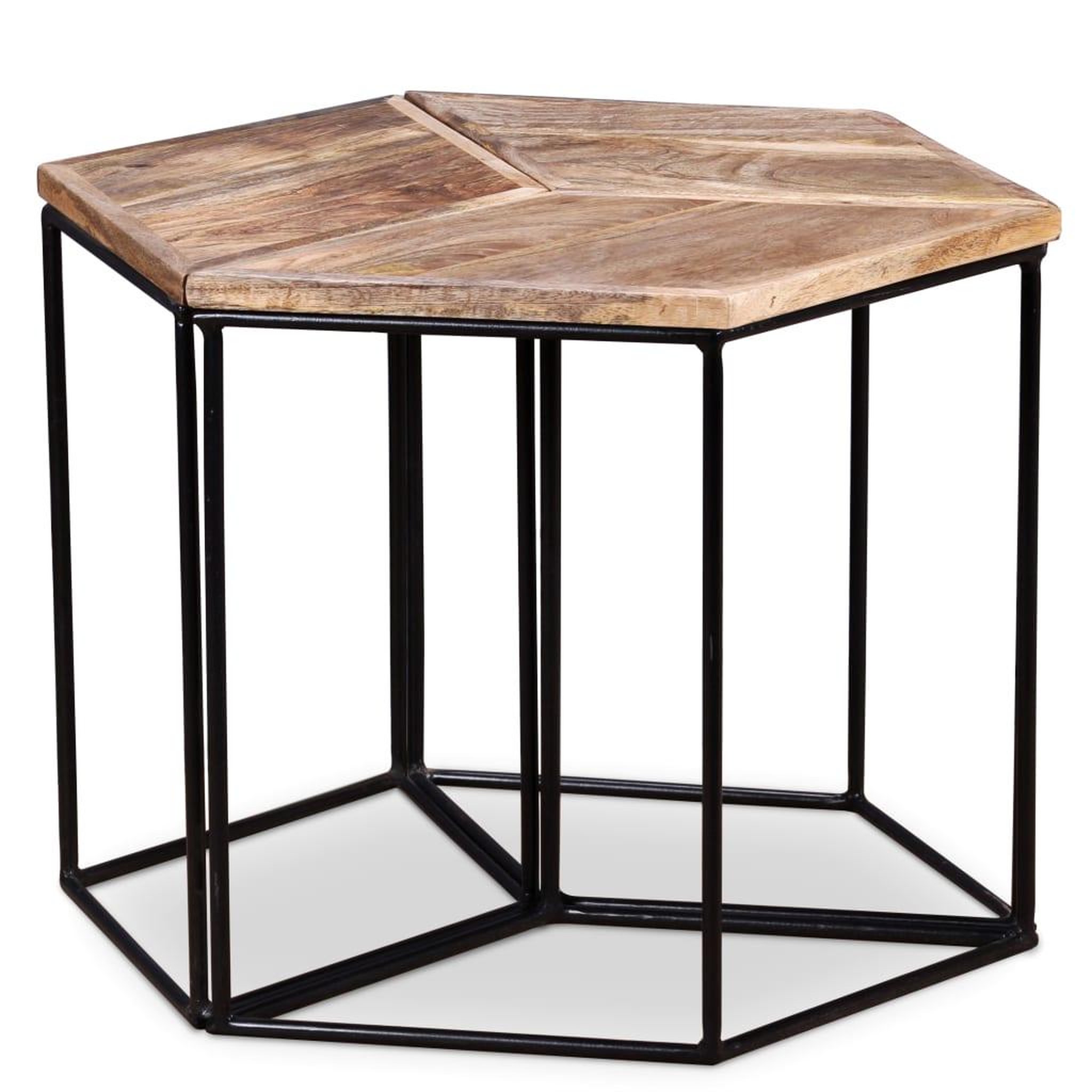 Voir la diapositive 3 : VIDAXL Table basse bois de manguier massif 56x48x40 cm