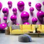 Voir la diapositive 1 : Paris Prix Papier Peint  Purple Balls