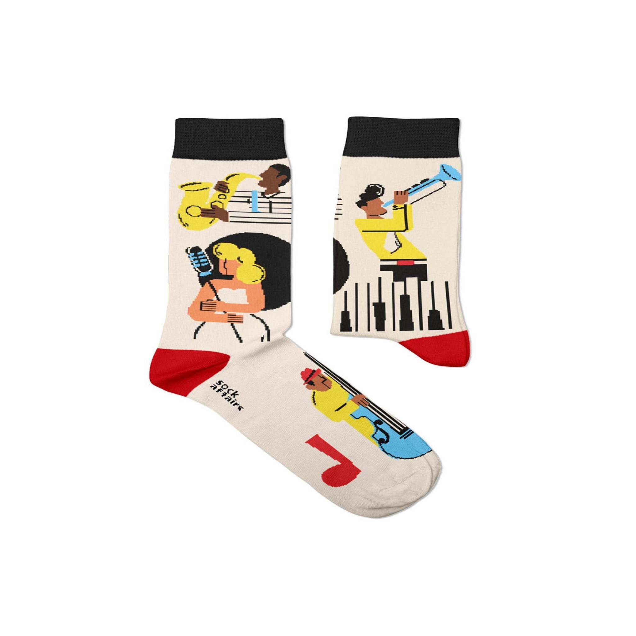 SOCK AFFAIRS Chaussettes jazz it up. Coloris disponibles : Blanc