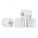 Hayward Lot de 4 écrous de compression pour chlorinateur de piscine - Blanc - CLX220HPAK4