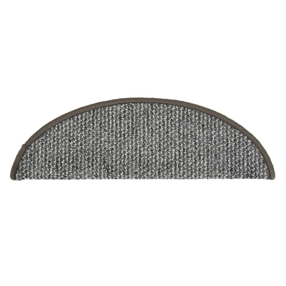 VIDAXL Tapis de marches d'escalier 15 pcs Gris 65x21x4 cm