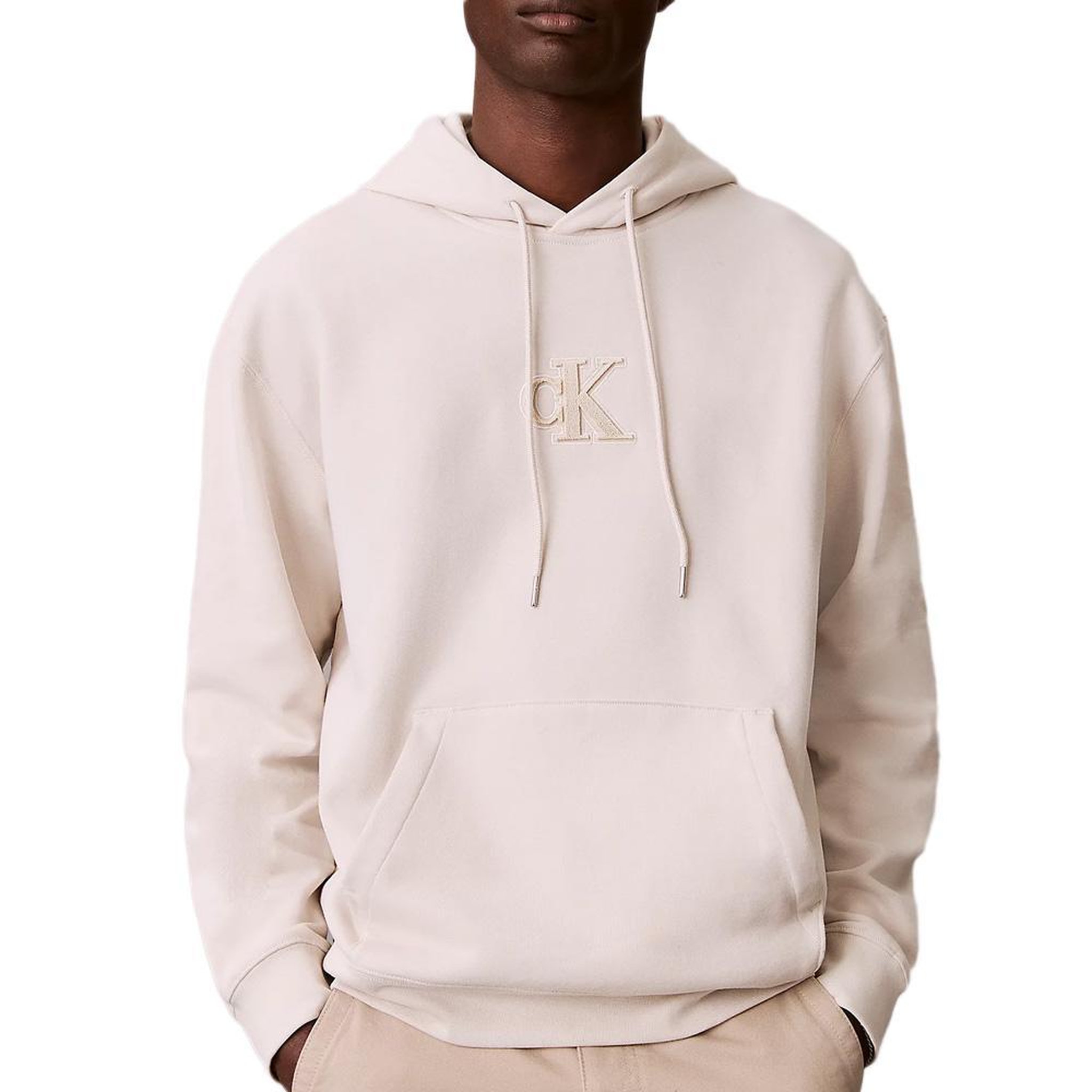 CALVIN KLEIN JEANS Sweat à Capuche Écru Homme Calvin Klein Jeans 350. Coloris disponibles : Beige